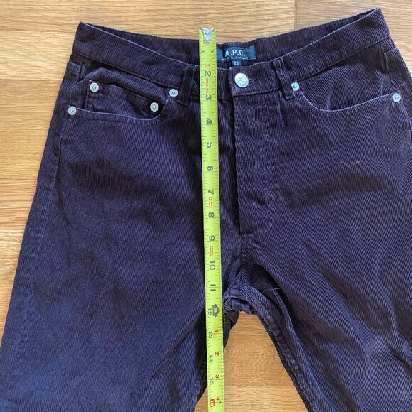 APC Dark Brown Corduroy Pants - Gently Worn, Size 29 - Picture 3 of 10